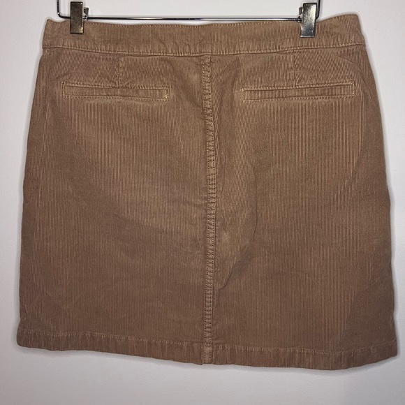 Tory Burch Luciano Corduroy Button Front Skirt Size 8 - Picture 6 of 6